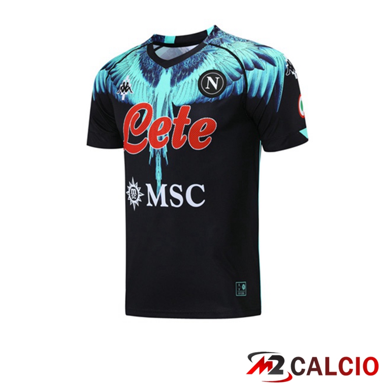 Maglie Calcio Personalizzate,Tute Calcio Squadre,Maglia Nazionale Italiana Calcio | Maglia Allenamento SSC Napoli Nero 2021/2022