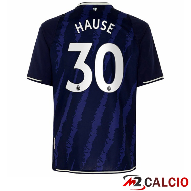 Maglie Calcio Personalizzate,Tute Calcio Squadre,Maglia Nazionale Italiana Calcio | Maglia Aston Villa (Hause 30) Terza Blu 2021/22