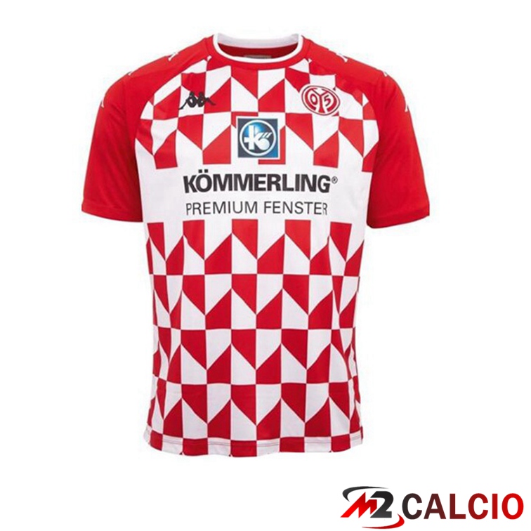 Maglie Calcio Personalizzate,Tute Calcio Squadre,Maglia Nazionale Italiana Calcio | Maglia FSV Mainz 05 Prima Rosso/Bianco 2021/22