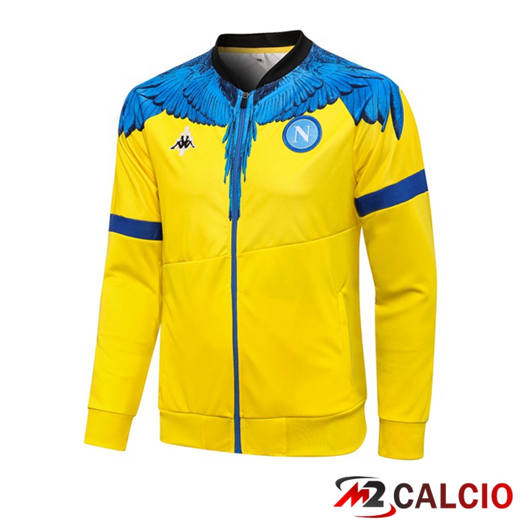 Maglie Calcio Personalizzate,Tute Calcio Squadre,Maglia Nazionale Italiana Calcio | Giacca Calcio SSC Napoli Giallo Blu 2021/2022