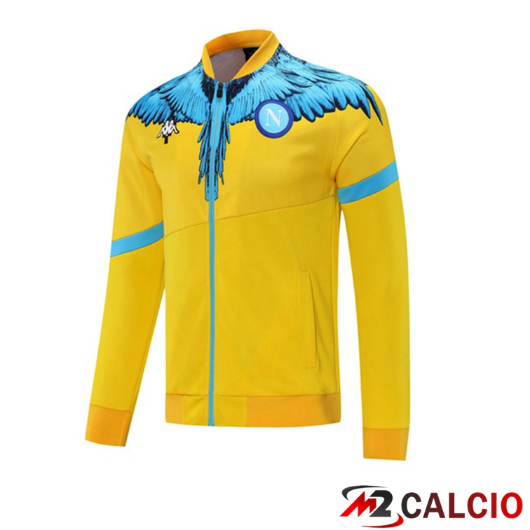 Maglie Calcio Personalizzate,Tute Calcio Squadre,Maglia Nazionale Italiana Calcio | Giacca Calcio SSC Napoli Giallo Blu 2021/2022