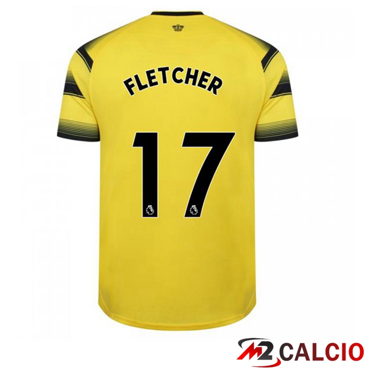 Maglie Calcio Personalizzate,Tute Calcio Squadre,Maglia Nazionale Italiana Calcio | Maglia Watford FC (FLETCHER 17) Prima Giallo/Nero 2021/22