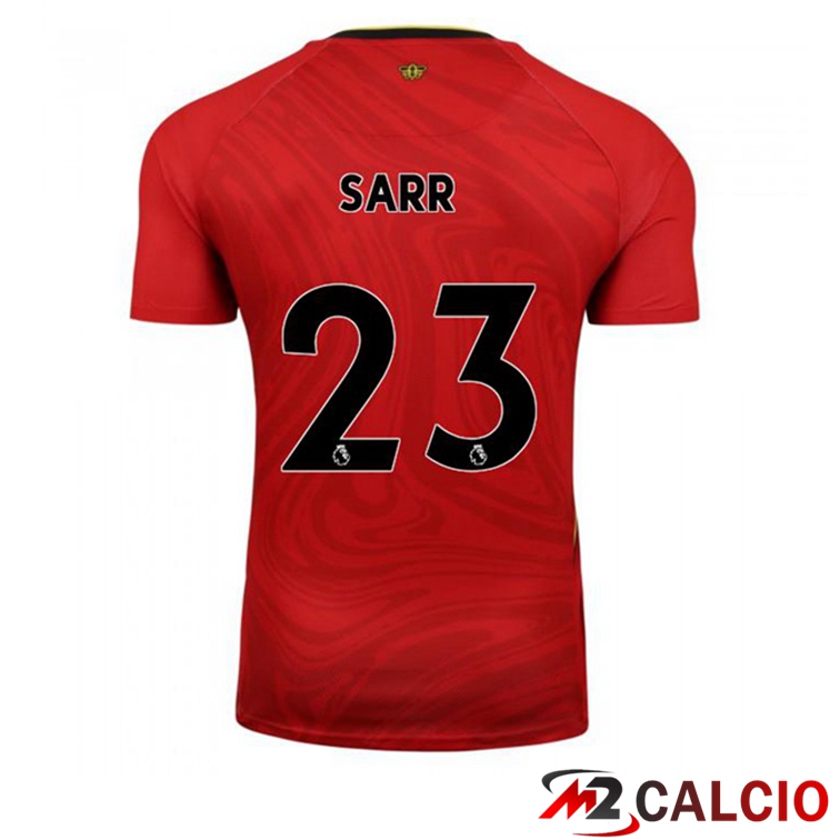 Maglie Calcio Personalizzate,Tute Calcio Squadre,Maglia Nazionale Italiana Calcio | Maglia Watford FC (SARR 23) Seconda Rosso 2021/22