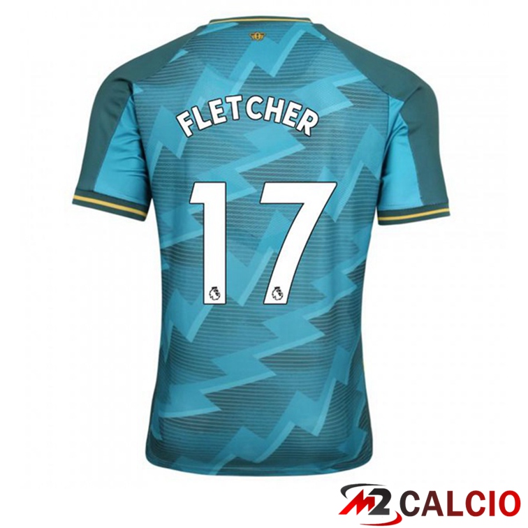 Maglie Calcio Personalizzate,Tute Calcio Squadre,Maglia Nazionale Italiana Calcio | Maglia Watford FC (FLETCHER 17) Terza Blu 2021/22