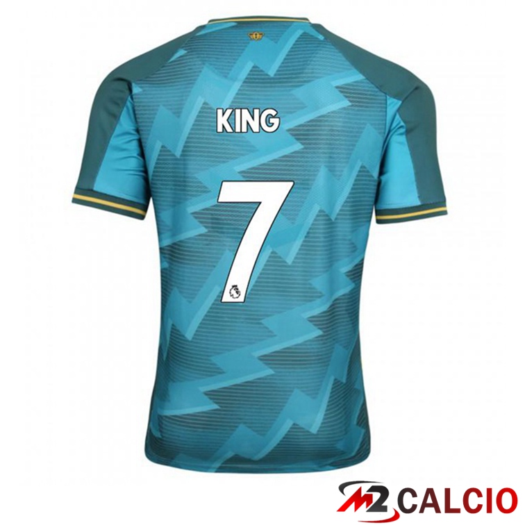 Maglie Calcio Personalizzate,Tute Calcio Squadre,Maglia Nazionale Italiana Calcio | Maglia Watford FC (KING 7) Terza Blu 2021/22