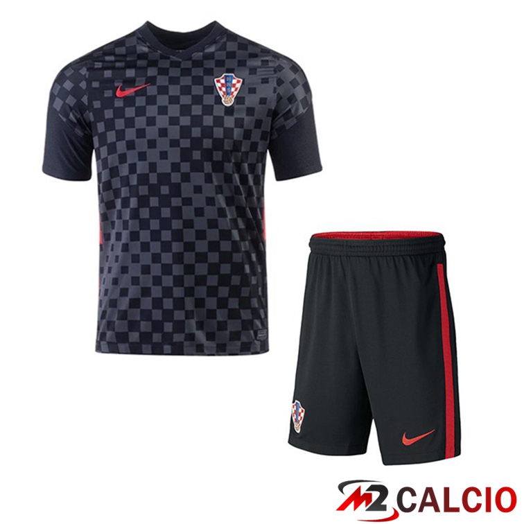 Maglie Calcio Personalizzate,Tute Calcio Squadre,Maglia Nazionale Italiana Calcio | Maglia Nazionale Croazia Bambino Seconda 2020/2021