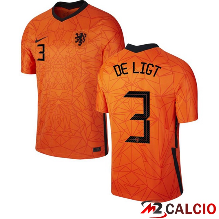 Maglie Calcio Personalizzate,Tute Calcio Squadre,Maglia Nazionale Italiana Calcio | Maglia Nazionale Paesi Bassi (DE LIGT 3) Prima 2020/2021