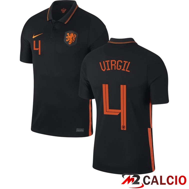 Maglie Calcio Personalizzate,Tute Calcio Squadre,Maglia Nazionale Italiana Calcio | Maglia Nazionale Paesi Bassi (VIRGIL 4) Seconda 2020/2021
