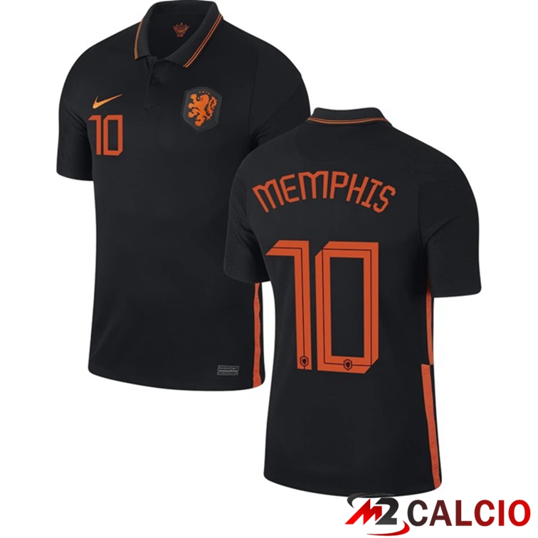 Maglie Calcio Personalizzate,Tute Calcio Squadre,Maglia Nazionale Italiana Calcio | Maglia Nazionale Paesi Bassi (MEMPHIS 10) Seconda 2020/2021
