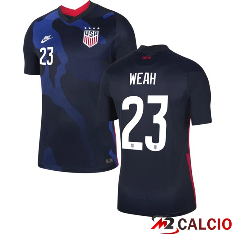 Maglie Calcio Personalizzate,Tute Calcio Squadre,Maglia Nazionale Italiana Calcio | Maglia Nazionale USA (WEAH 23) Seconda 2020/2021