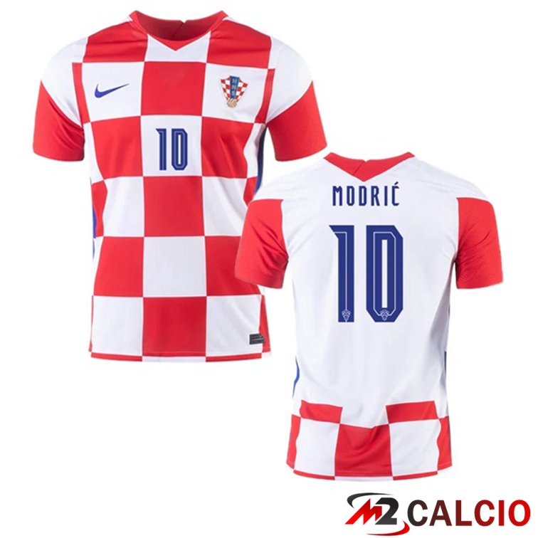 Maglie Calcio Personalizzate,Tute Calcio Squadre,Maglia Nazionale Italiana Calcio | Maglia Nazionale Croazia (MODRIĆ 10) Prima 2020/2021