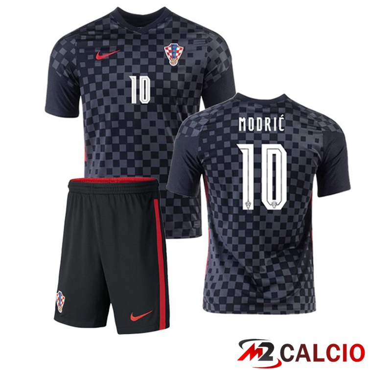 Maglie Calcio Personalizzate,Tute Calcio Squadre,Maglia Nazionale Italiana Calcio | Maglia Nazionale Croazia (MODRIĆ 10) Bambino Seconda 2020/2021