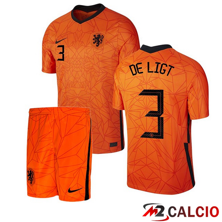 Maglie Calcio Personalizzate,Tute Calcio Squadre,Maglia Nazionale Italiana Calcio | Maglia Nazionale Paesi Bassi (DE LIGT 3) Bambino Prima 2020/2021
