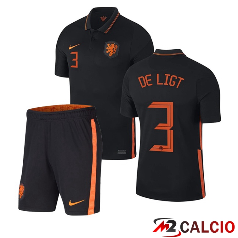 Maglie Calcio Personalizzate,Tute Calcio Squadre,Maglia Nazionale Italiana Calcio | Maglia Nazionale Paesi Bassi (DE LIGT 3) Bambino Seconda 2020/2021