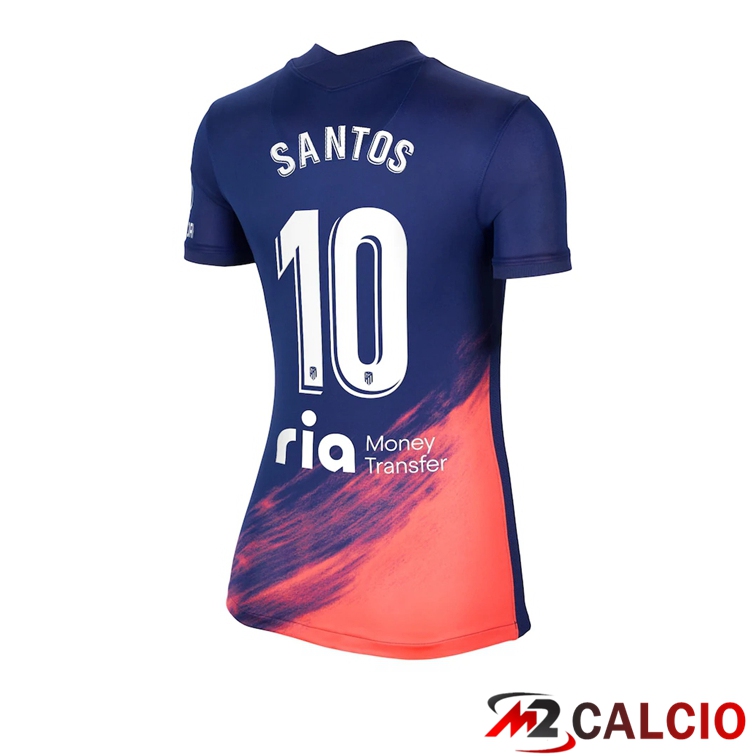 Maglie Calcio Personalizzate,Tute Calcio Squadre,Maglia Nazionale Italiana Calcio | Maglia Atletico Madrid (CORREA 10) Donna Seconda Blu Navy 2021/2022