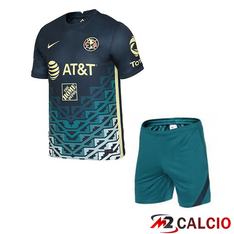 Maglie Calcio Personalizzate,Tute Calcio Squadre,Maglia Nazionale Italiana Calcio | Maglia Club America Bambino Seconda Verde 2021/22