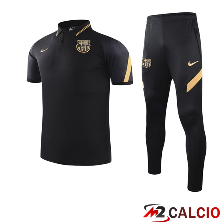 Maglie Calcio Personalizzate,Tute Calcio Squadre,Maglia Nazionale Italiana Calcio | Maglia Polo FC Barcellona + Pantaloni Nero 2021/2022