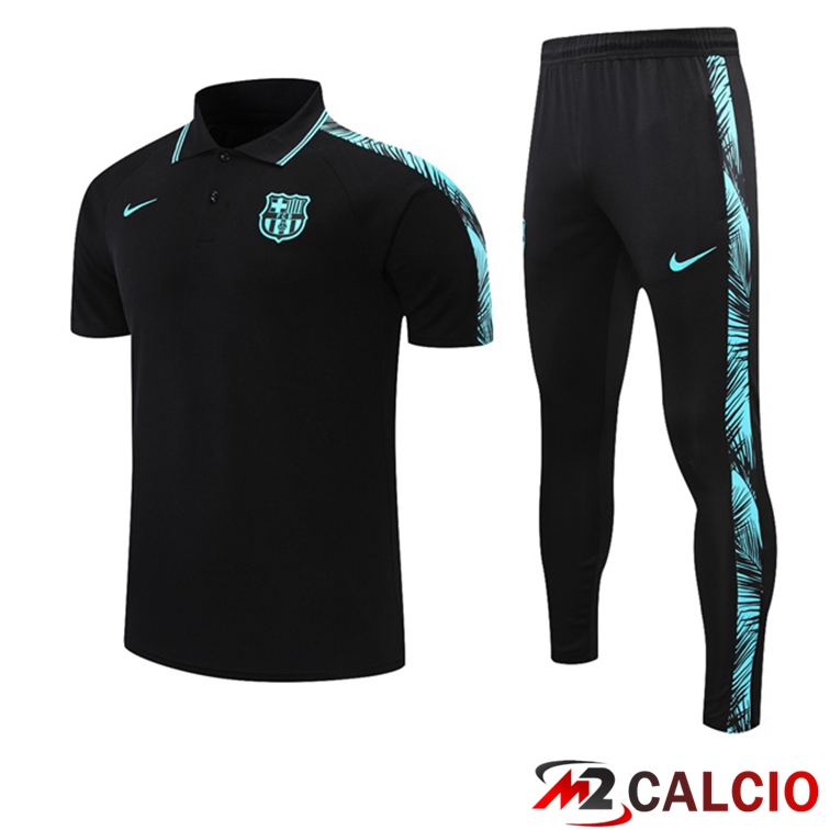 Maglie Calcio Personalizzate,Tute Calcio Squadre,Maglia Nazionale Italiana Calcio | Maglia Polo FC Barcellona + Pantaloni Nero 2021/2022