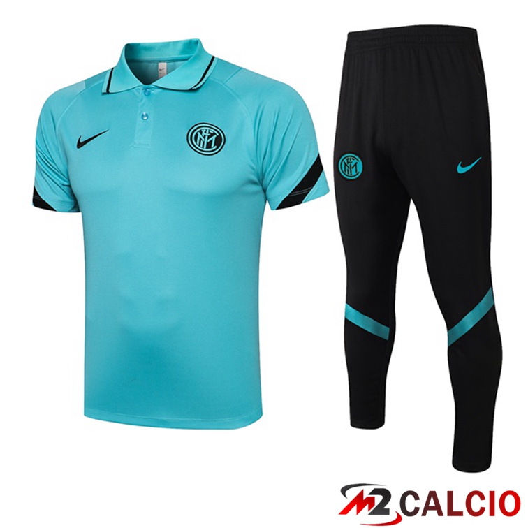 Maglie Calcio Personalizzate,Tute Calcio Squadre,Maglia Nazionale Italiana Calcio | Maglia Polo Inter Milan + Pantaloni Blu 2021/2022