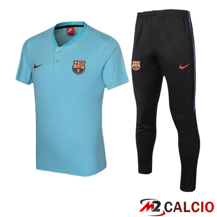 Maglie Calcio Personalizzate,Tute Calcio Squadre,Maglia Nazionale Italiana Calcio | Maglia Polo FC Barcellona + Pantaloni Blu 2021/2022
