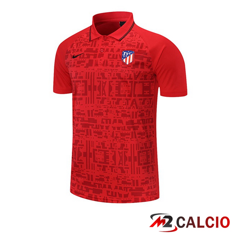 Maglie Calcio Personalizzate,Tute Calcio Squadre,Maglia Nazionale Italiana Calcio | Maglia Polo Atletico Madrid Rosso 2021/2022