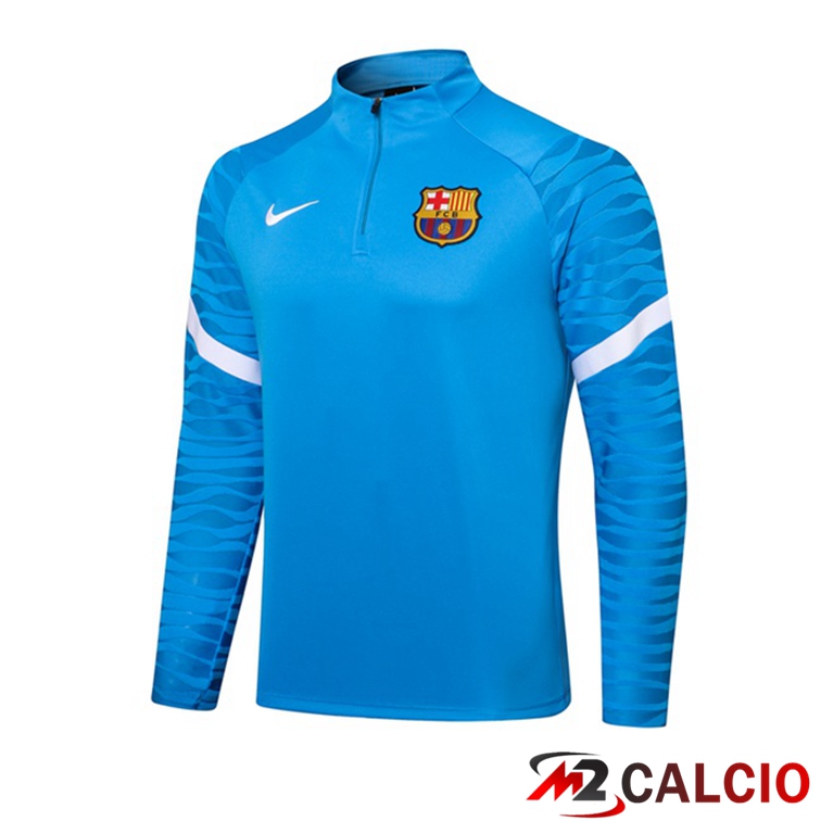 Maglie Calcio Personalizzate,Tute Calcio Squadre,Maglia Nazionale Italiana Calcio | Felpa Allenamento FC Barcellona Blu 2021/2022