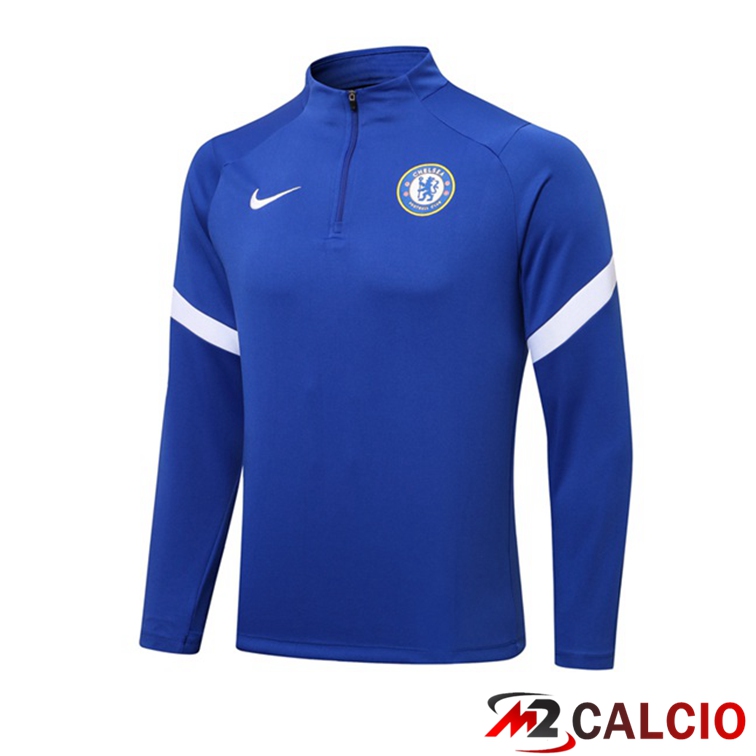 Maglie Calcio Personalizzate,Tute Calcio Squadre,Maglia Nazionale Italiana Calcio | Felpa Allenamento FC Chelsea Blu 2021/2022
