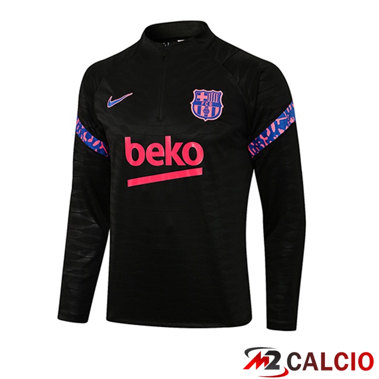 Maglie Calcio Personalizzate,Tute Calcio Squadre,Maglia Nazionale Italiana Calcio | Felpa Allenamento FC Barcellona Nero 2021/2022