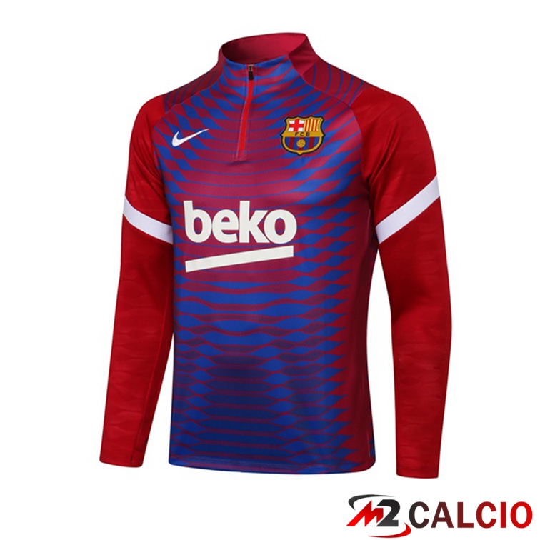 Maglie Calcio Personalizzate,Tute Calcio Squadre,Maglia Nazionale Italiana Calcio | Felpa Allenamento FC Barcellona Blu 2021/2022