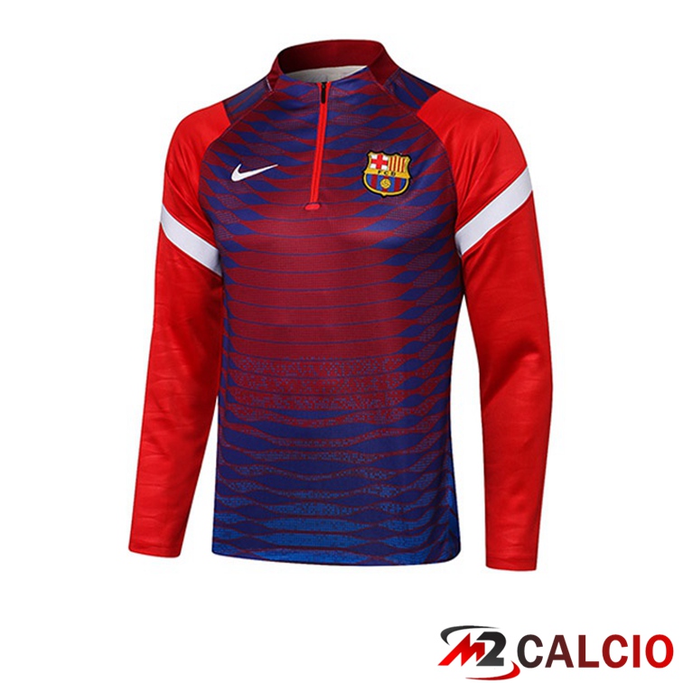 Maglie Calcio Personalizzate,Tute Calcio Squadre,Maglia Nazionale Italiana Calcio | Felpa Allenamento FC Barcellona Rosso Blu 2021/2022