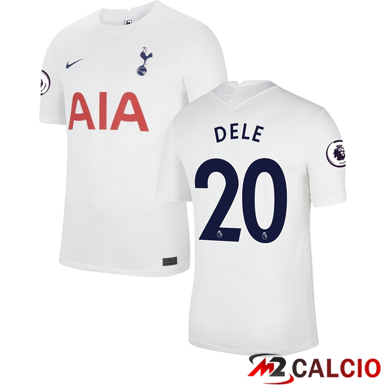 Maglie Calcio Personalizzate,Tute Calcio Squadre,Maglia Nazionale Italiana Calcio | Maglia Tottenham Hotspur (DELE 20) Prima Bianco 2021/2022