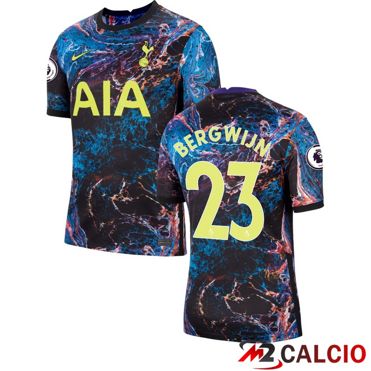 Maglie Calcio Personalizzate,Tute Calcio Squadre,Maglia Nazionale Italiana Calcio | Maglia Tottenham Hotspur (BERGWIJN 23) Seconda 2021/2022