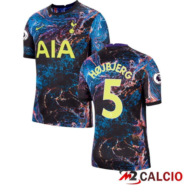 Maglie Calcio Personalizzate,Tute Calcio Squadre,Maglia Nazionale Italiana Calcio | Maglia Tottenham Hotspur (HOJBJERG 5) Seconda 2021/2022