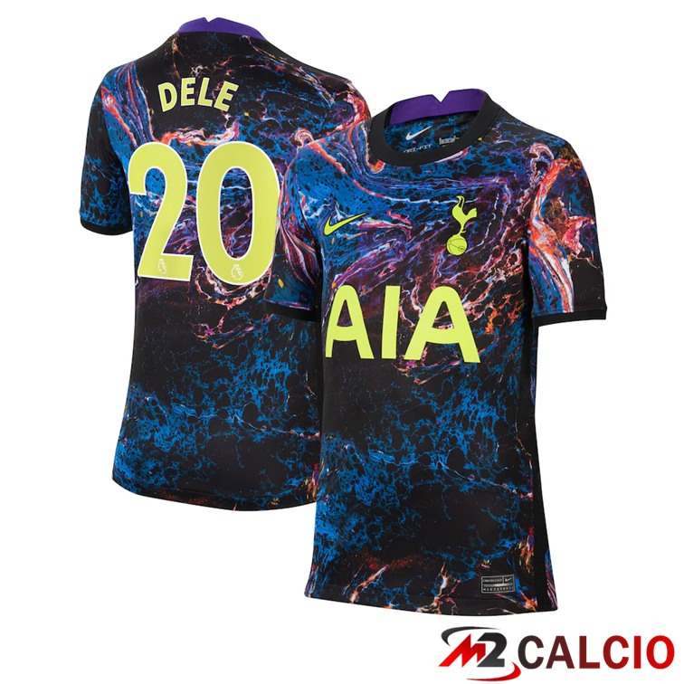 Maglie Calcio Personalizzate,Tute Calcio Squadre,Maglia Nazionale Italiana Calcio | Maglia Tottenham Hotspur (DELE 20) Bambino Seconda 2021/2022