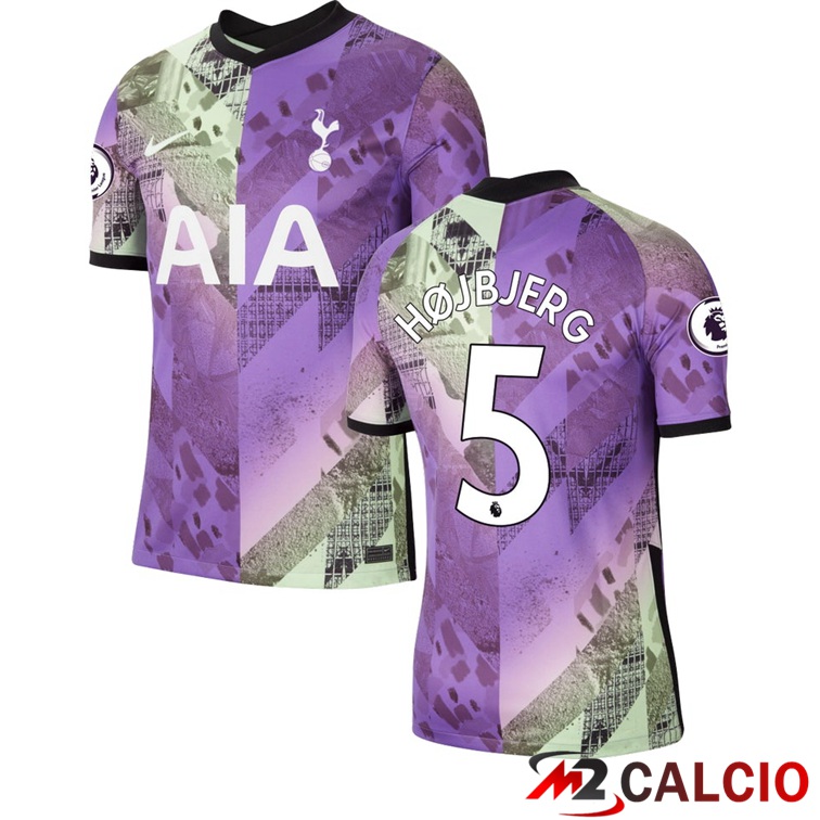 Maglie Calcio Personalizzate,Tute Calcio Squadre,Maglia Nazionale Italiana Calcio | Maglia Tottenham Hotspur (HOJBJERG 5) Terza 2021/2022