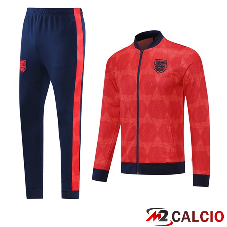 Maglie Calcio Personalizzate,Tute Calcio Squadre,Maglia Nazionale Italiana Calcio | Insieme Tuta Calcio - Giacca Inghilterra Rosso 2021/2022