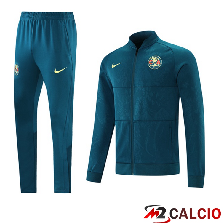 Maglie Calcio Personalizzate,Tute Calcio Squadre,Maglia Nazionale Italiana Calcio | Insieme Tuta Calcio - Giacca Club America Blu 2021/2022
