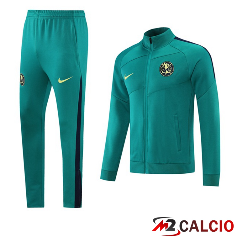 Maglie Calcio Personalizzate,Tute Calcio Squadre,Maglia Nazionale Italiana Calcio | Insieme Tuta Calcio - Giacca Club America Verde 2021/2022