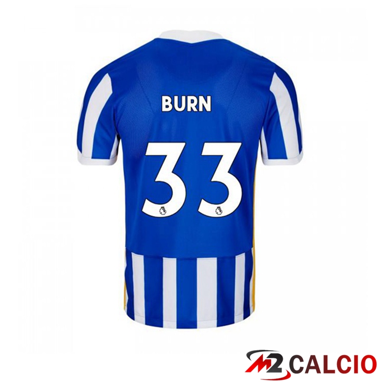 Maglie Calcio Personalizzate,Tute Calcio Squadre,Maglia Nazionale Italiana Calcio | Maglia Brentford FC (BURN 33) Prima Blu/Bianco 2021/22