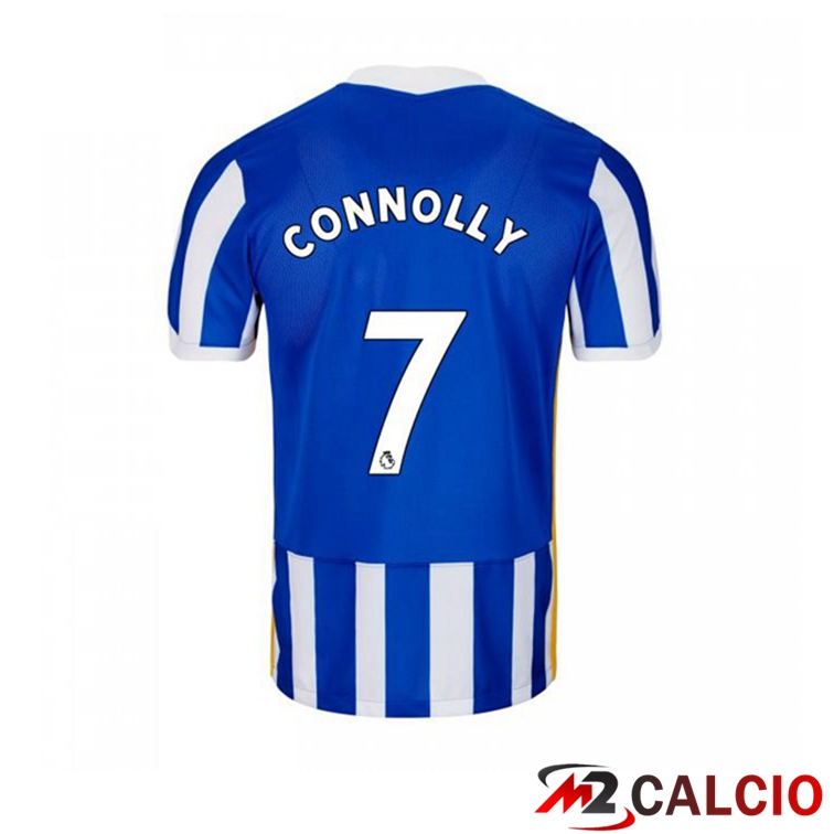 Maglie Calcio Personalizzate,Tute Calcio Squadre,Maglia Nazionale Italiana Calcio | Maglia Brentford FC (CONNOLLY 7) Prima Blu/Bianco 2021/22