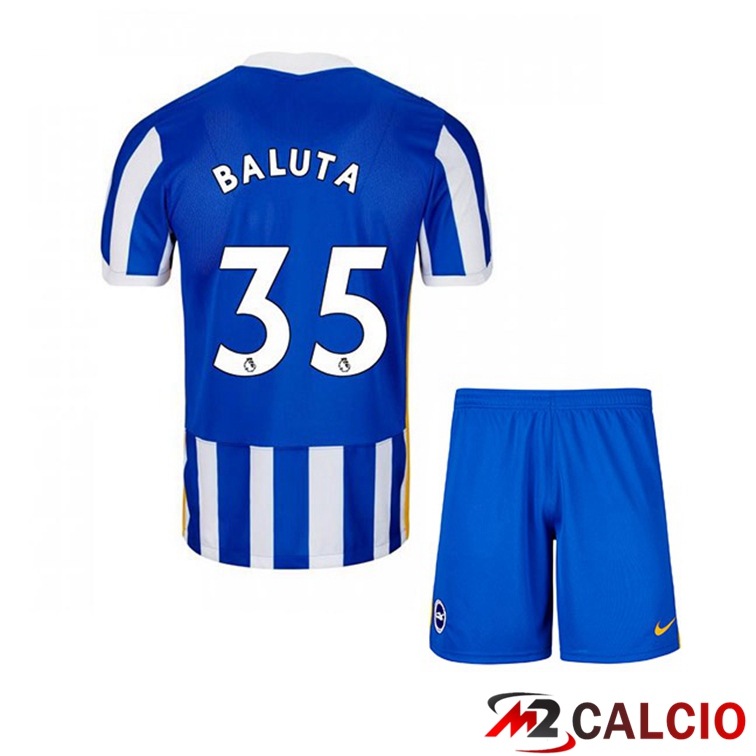 Maglie Calcio Personalizzate,Tute Calcio Squadre,Maglia Nazionale Italiana Calcio | Maglia Brentford FC (BALUTA 35) Bambino Prima Blu/Bianco 2021/22