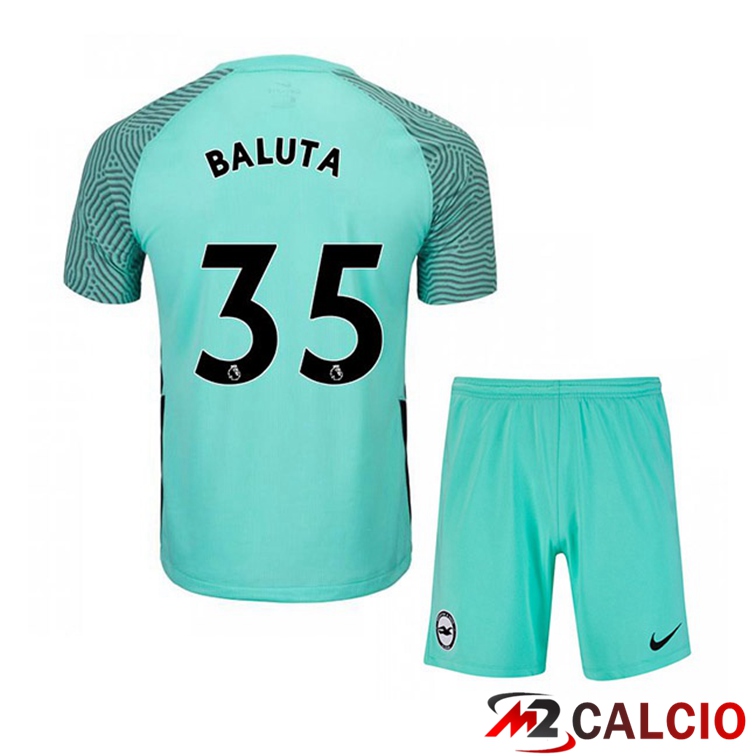 Maglie Calcio Personalizzate,Tute Calcio Squadre,Maglia Nazionale Italiana Calcio | Maglia Brentford FC (BALUTA 35) Bambino Seconda Verde 2021/22