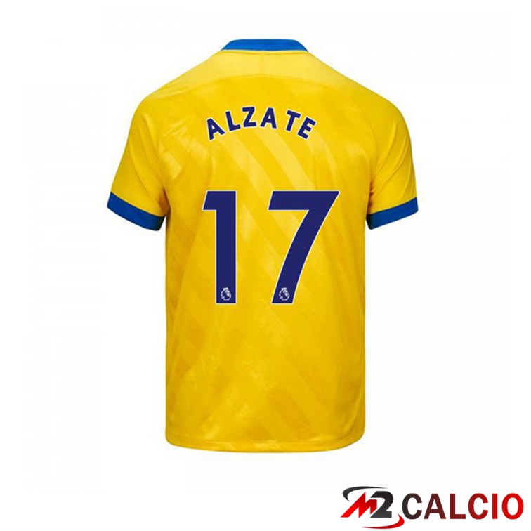Maglie Calcio Personalizzate,Tute Calcio Squadre,Maglia Nazionale Italiana Calcio | Maglia Brentford FC (ALZATE 17) Terza Giallo 2021/22