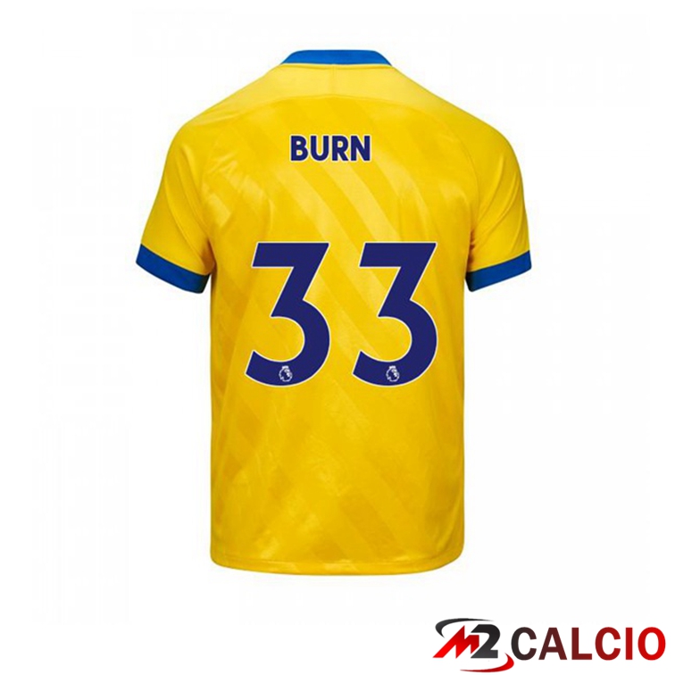 Maglie Calcio Personalizzate,Tute Calcio Squadre,Maglia Nazionale Italiana Calcio | Maglia Brentford FC (BURN 33) Terza Giallo 2021/22