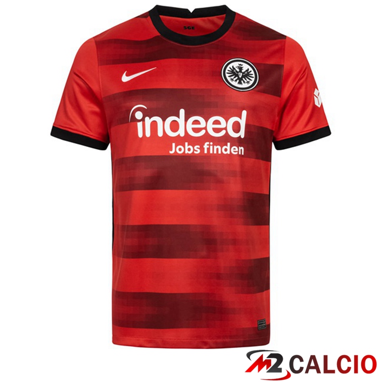 Maglie Calcio Personalizzate,Tute Calcio Squadre,Maglia Nazionale Italiana Calcio | Maglia Eintracht Frankfurt Seconda Rosso 2021/22
