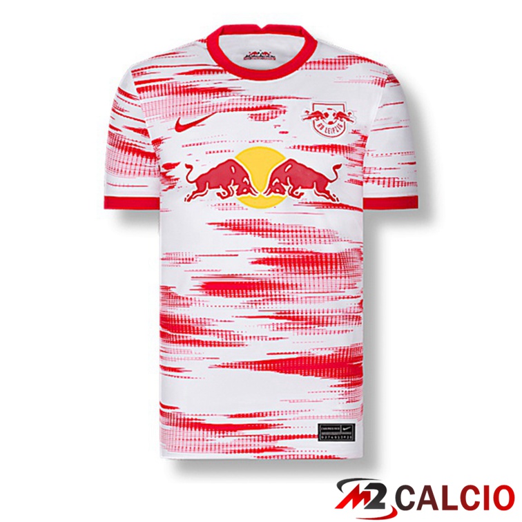 Maglie Calcio Personalizzate,Tute Calcio Squadre,Maglia Nazionale Italiana Calcio | Maglia RB Leipzig Prima Rosso/Bianco 2021/22