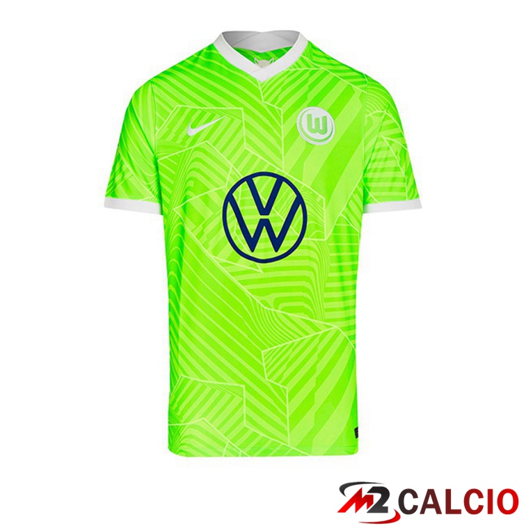 Maglie Calcio Personalizzate,Tute Calcio Squadre,Maglia Nazionale Italiana Calcio | Maglia Vfl Wolfsburg Prima Verde 2021/22