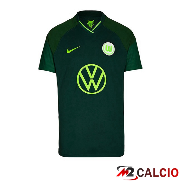 Maglie Calcio Personalizzate,Tute Calcio Squadre,Maglia Nazionale Italiana Calcio | Maglia Vfl Wolfsburg Seconda Verde 2021/22