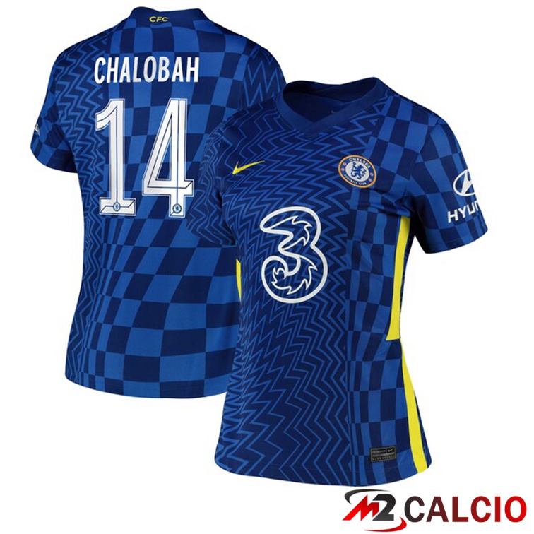 Maglie Calcio Personalizzate,Tute Calcio Squadre,Maglia Nazionale Italiana Calcio | Maglia FC Chelsea (Chalobah 14) Donna Prima Blu 2021/2022