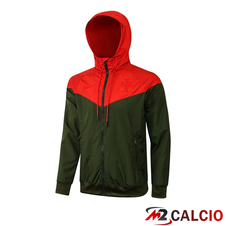 Maglie Calcio Personalizzate,Tute Calcio Squadre,Maglia Nazionale Italiana Calcio | Giacca A Vento Portogallo Rosso Verde 2021/2022